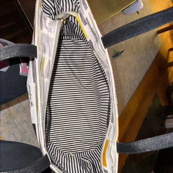 Kate Spade Yellow and Black Tote Bag - Picture 3 of 4